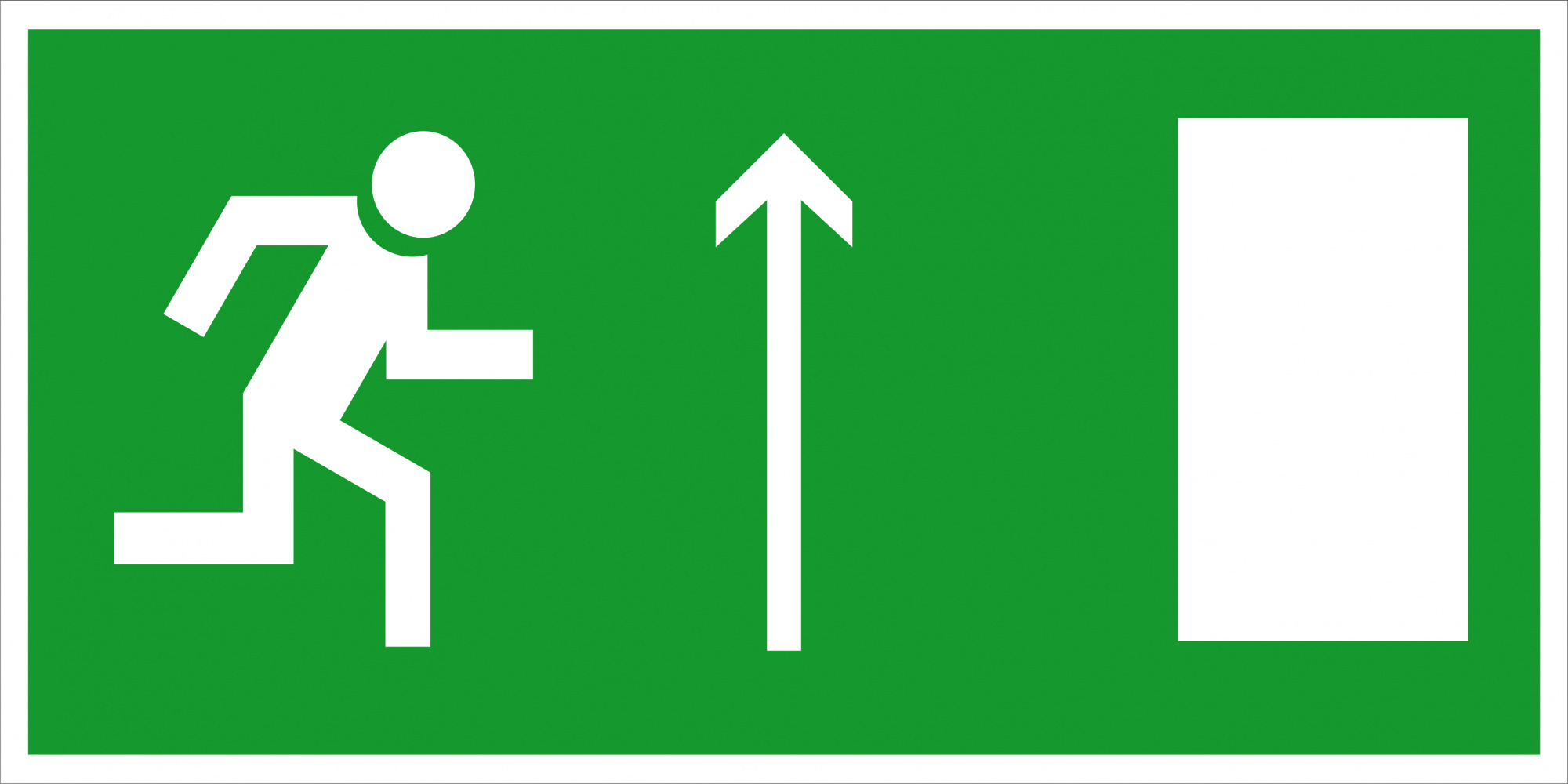 (Знак 2.12) Направление к эвакуационному выходу прямо
